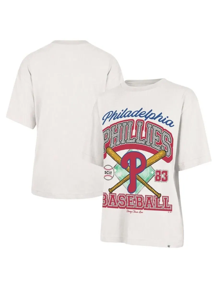 Футболка с принтом Stoney Clover Lane X Philadelphia Phillies Crossover Base Foundation '47 Brand