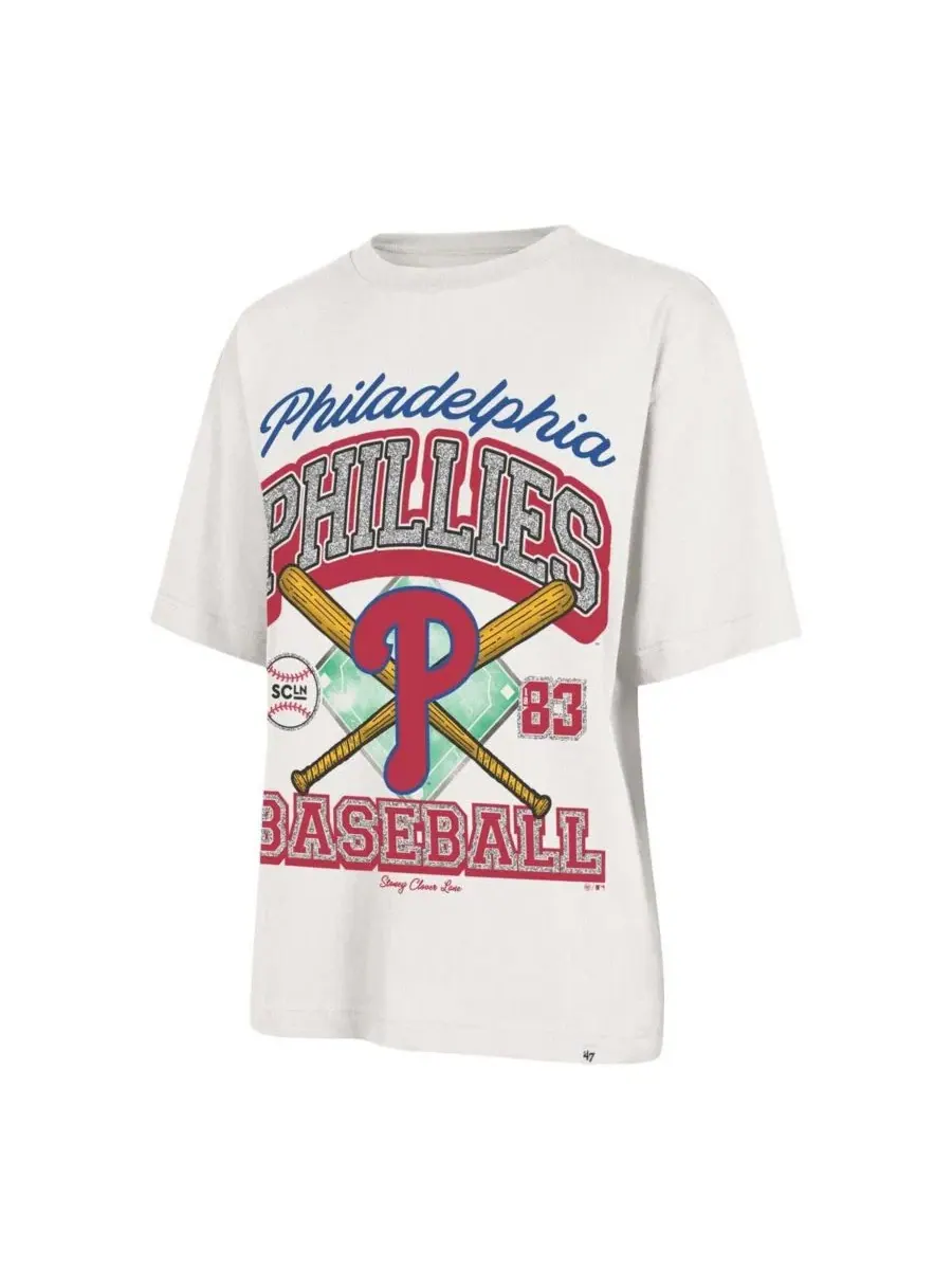 Футболка с принтом Stoney Clover Lane X Philadelphia Phillies Crossover Base Foundation '47 Brand — изображение 2 из 3
