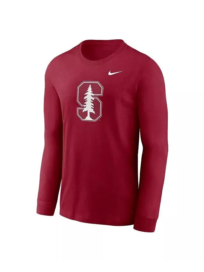 Футболка мужская с длинным рукавом и логотипом Cardinal Stanford Cardinal Primary Nike — изображение 3 из 3