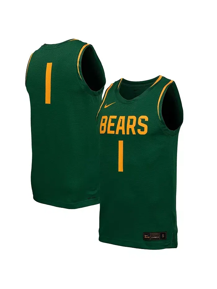 Мужская зеленая баскетбольная майка Baylor Bears Replica Nike — изображение 1 из 3