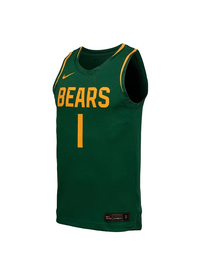 Мужская зеленая баскетбольная майка Baylor Bears Replica Nike — изображение 3 из 3