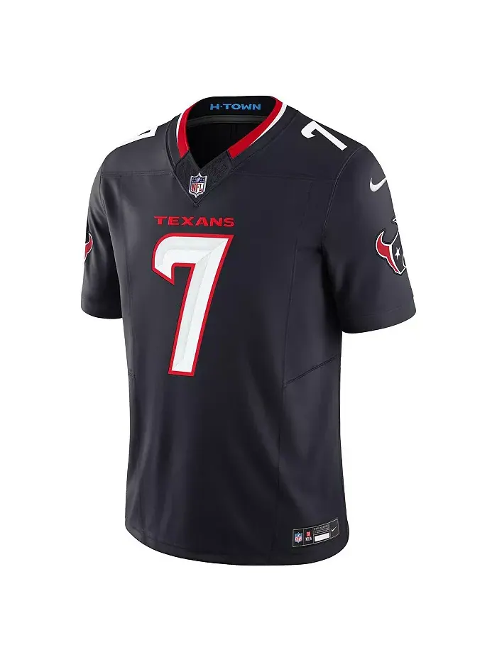 Мужская ограниченная джерси Houston Texans Vapor F.U.S.E. C.J. Stroud в синем цвете Nike — изображение 3 из 3