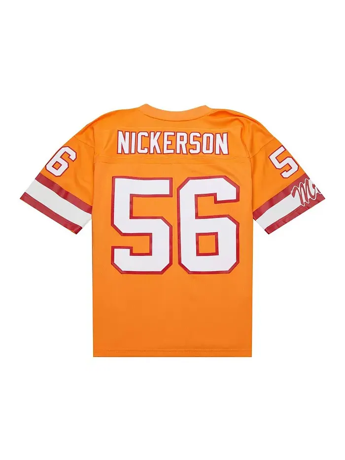 Мужская реплика джерси Hardy Nickerson оранжевая Tampa Bay Buccaneers 1993 Legacy Mitchell & Ness — изображение 5 из 5