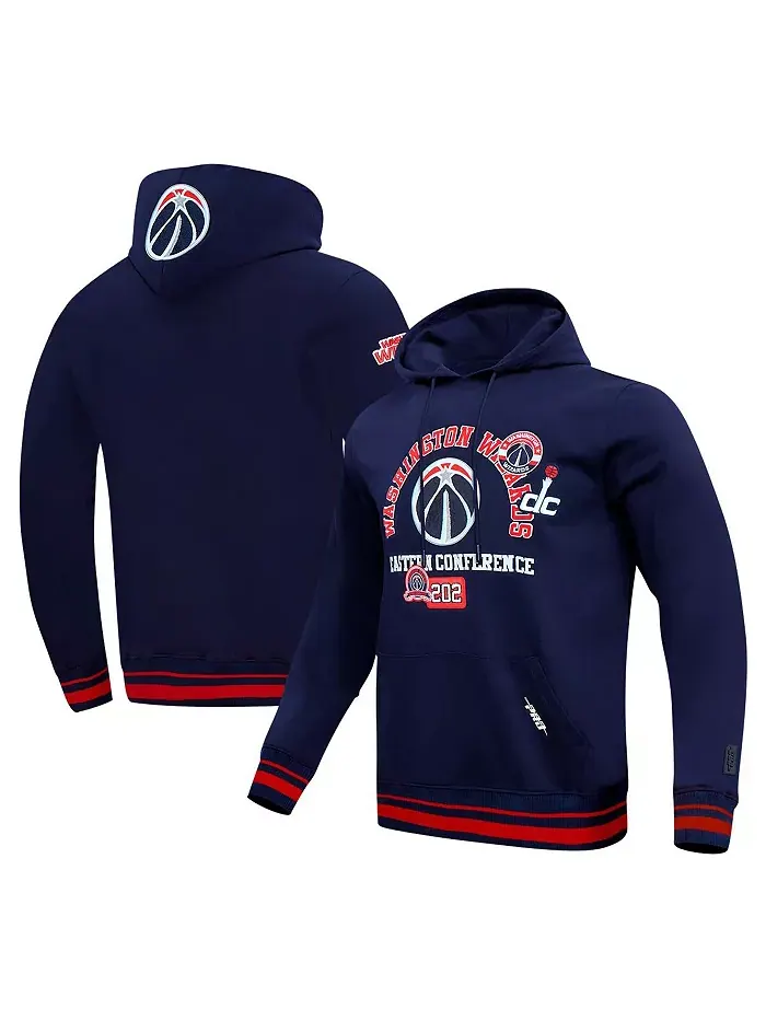 Мужской синий худи Washington Wizards с дизайном в виде телефонного кода Pro Standard — изображение 1 из 5