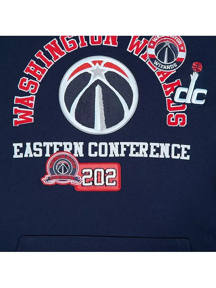 Мужской синий худи Washington Wizards с дизайном в виде телефонного кода Pro Standard — изображение 2 из 5
