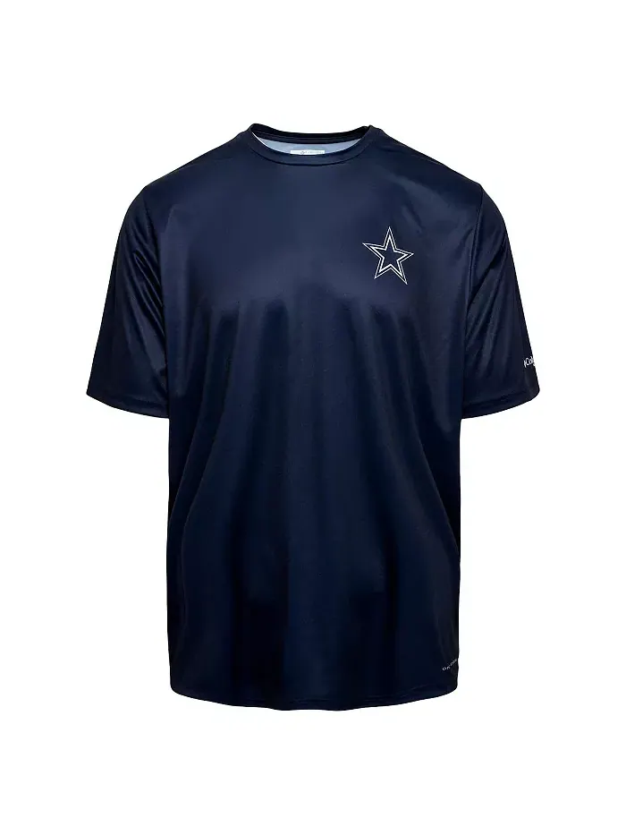 Мужская футболка Terminal Tackle Performance Fishing Omni-Shade Dallas Cowboys в темно-синем цвете — изображение 2 из 3