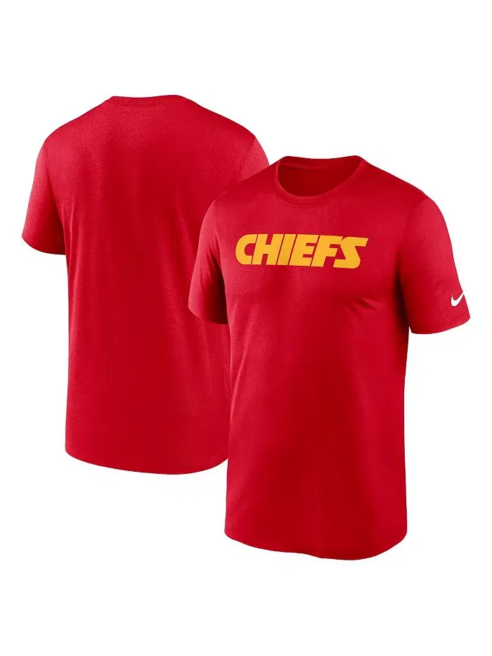 Мужская красная футболка Kansas City Chiefs Primetime Legend Wordmark Performance Nike — изображение 1 из 3