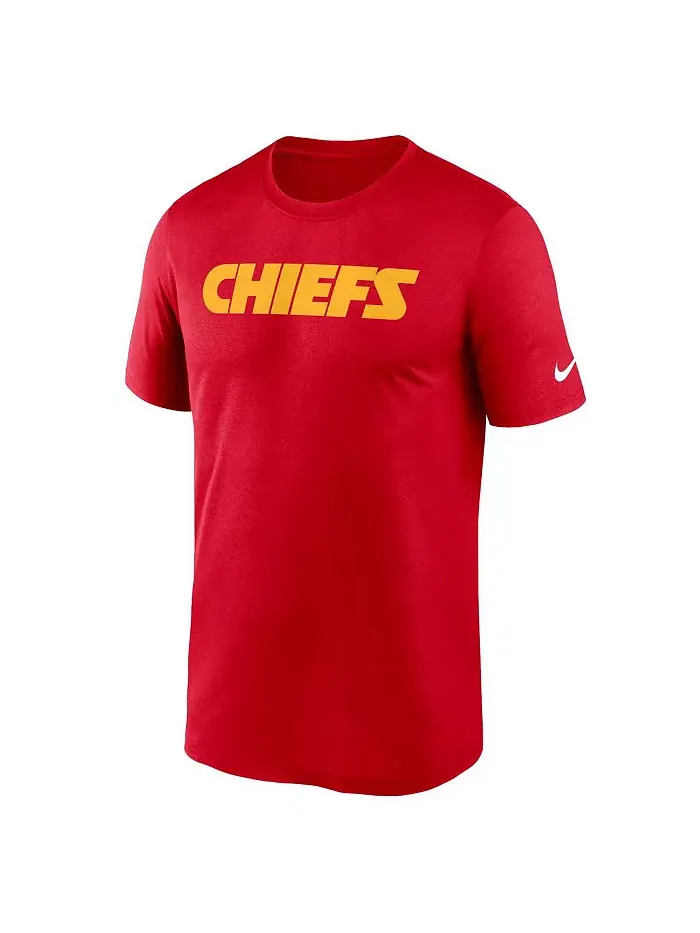 Мужская красная футболка Kansas City Chiefs Primetime Legend Wordmark Performance Nike — изображение 2 из 3