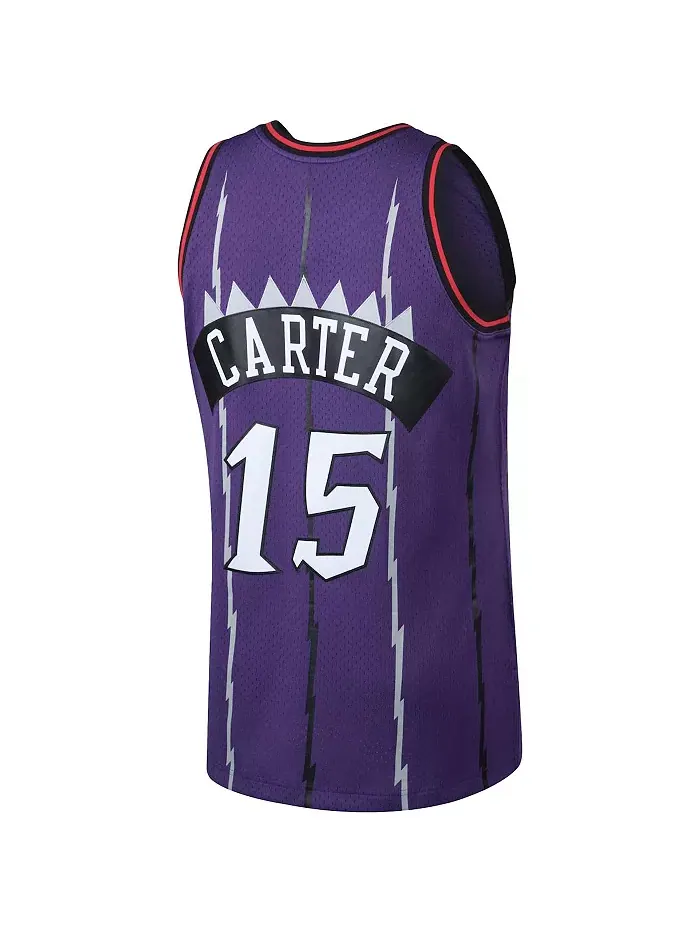 Мужская фиолетовая майка Vince Carter Toronto Raptors Big and Tall Hardwood Classics Mitchell & Ness — изображение 2 из 3