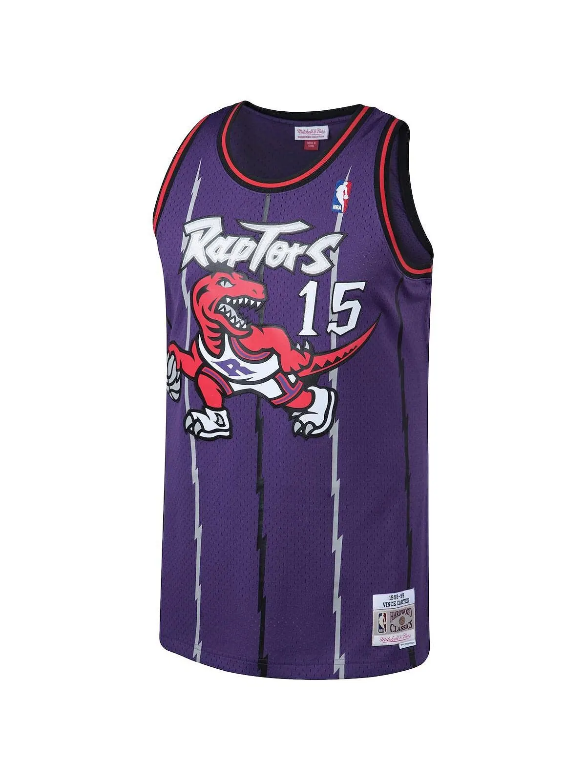 Мужское джерси vince carter purple toronto raptors big and tall hardwood classics Mitchell & Ness — изображение 2 из 3