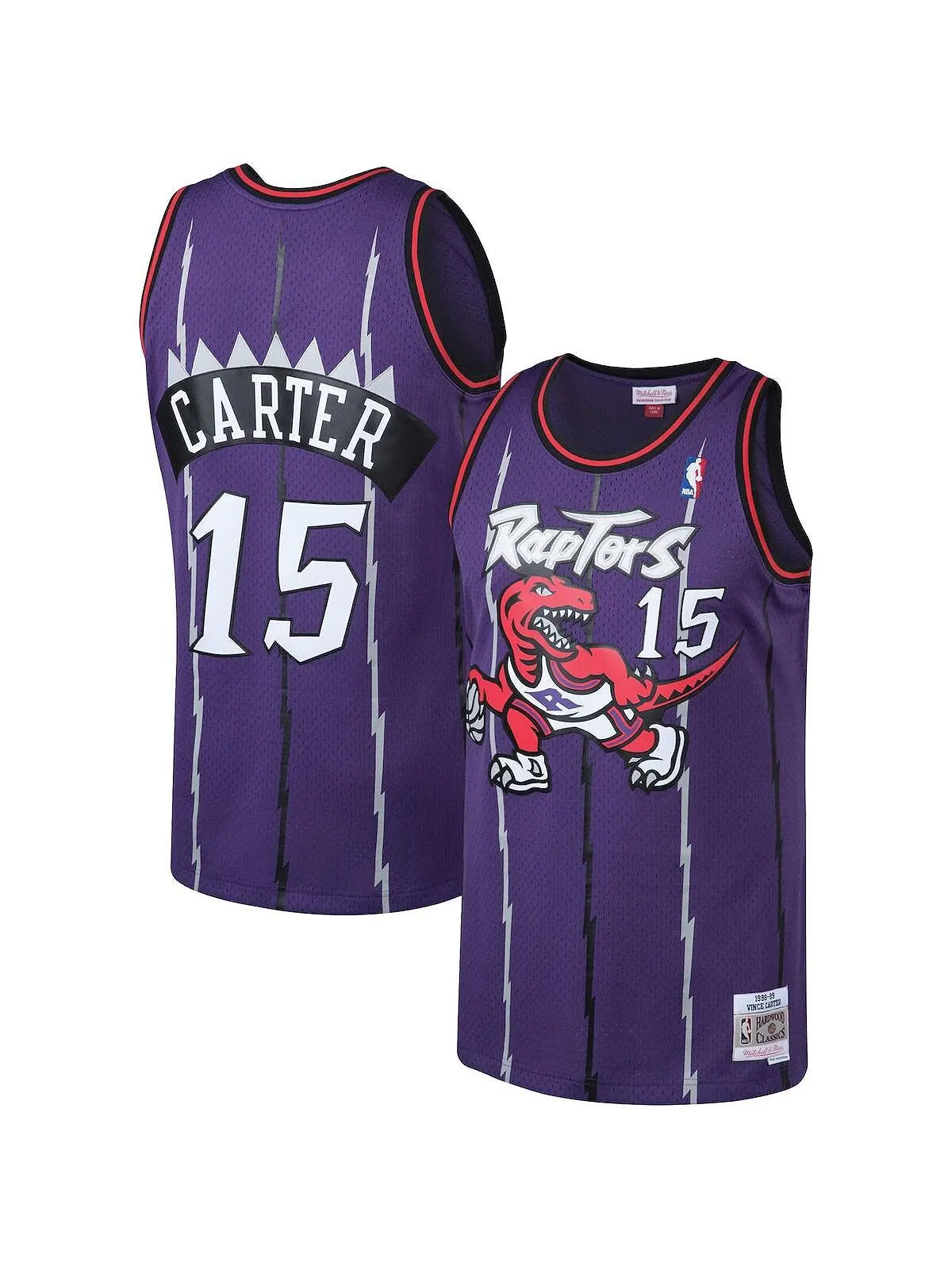 Мужское джерси vince carter purple toronto raptors big and tall hardwood classics Mitchell & Ness — изображение 3 из 3