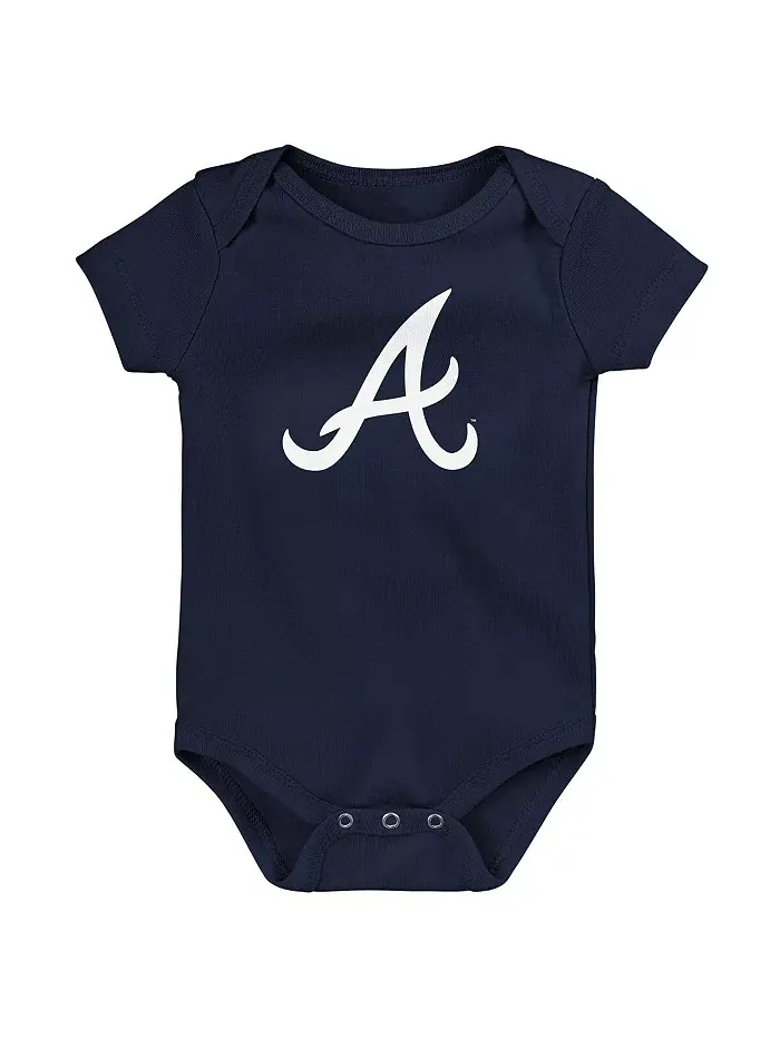 Комплект из 3 боди Atlanta Braves Slide для мальчиков и девочек Outerstuff — изображение 2 из 4