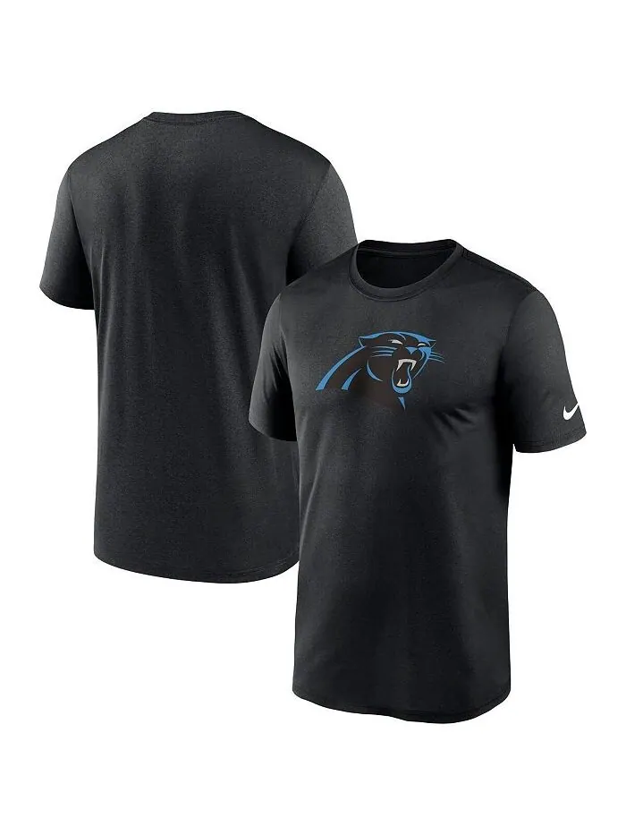Мужская черная футболка с логотипом Carolina Panthers Legend Performance Nike — изображение 1 из 3, черный