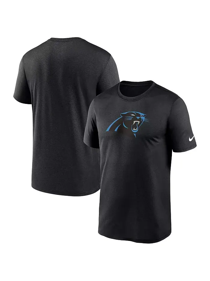 Мужская черная футболка Carolina Panthers Legend Logo Performance Nike — изображение 1 из 3