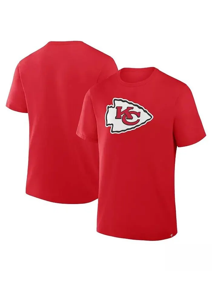 Мужская красная хлопковая футболка Kansas City Chiefs Legacy Fanatics — изображение 1 из 3