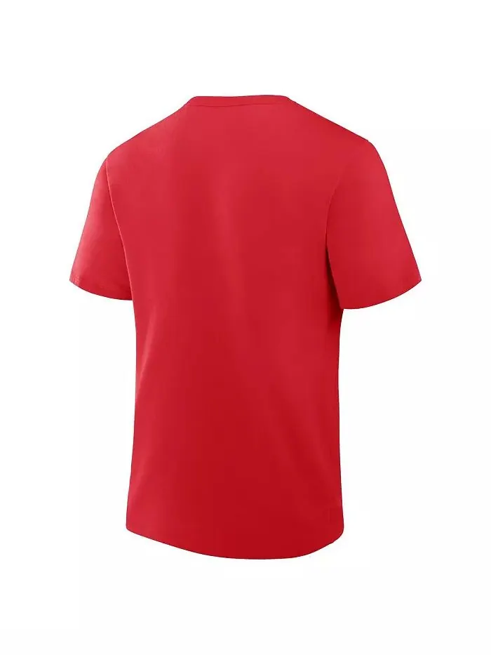 Мужская красная хлопковая футболка Kansas City Chiefs Legacy Fanatics — изображение 2 из 3