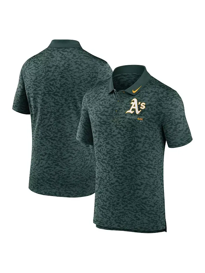 Мужская зеленая поло Oakland Athletics Next Level Performance Nike — изображение 1 из 3