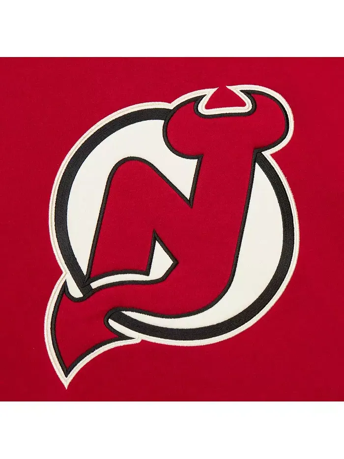 Мужская красная толстовка New Jersey Devils Heritage на шнуровке Mitchell & Ness — изображение 2 из 5