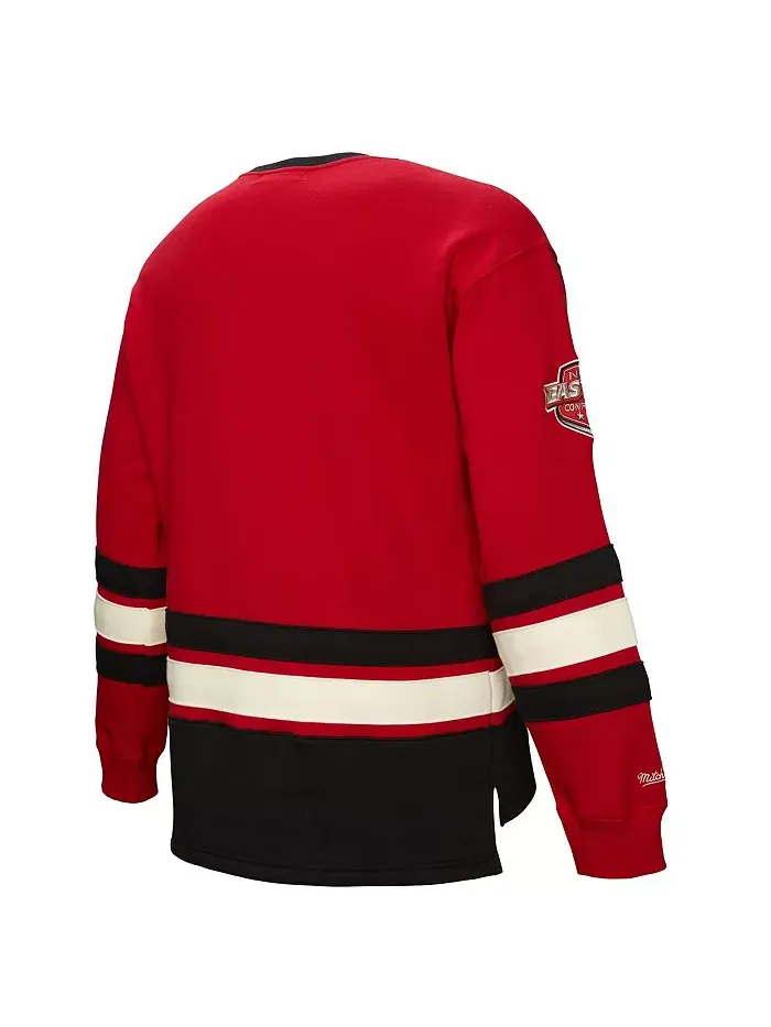 Мужская красная толстовка New Jersey Devils Heritage на шнуровке Mitchell & Ness — изображение 5 из 5
