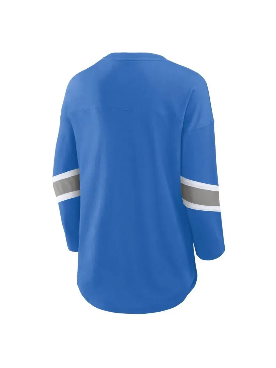 Fanatics Женская синяя футболка Detroit Lions Redzone с рукавами 3/4 — изображение 2 из 3, синий