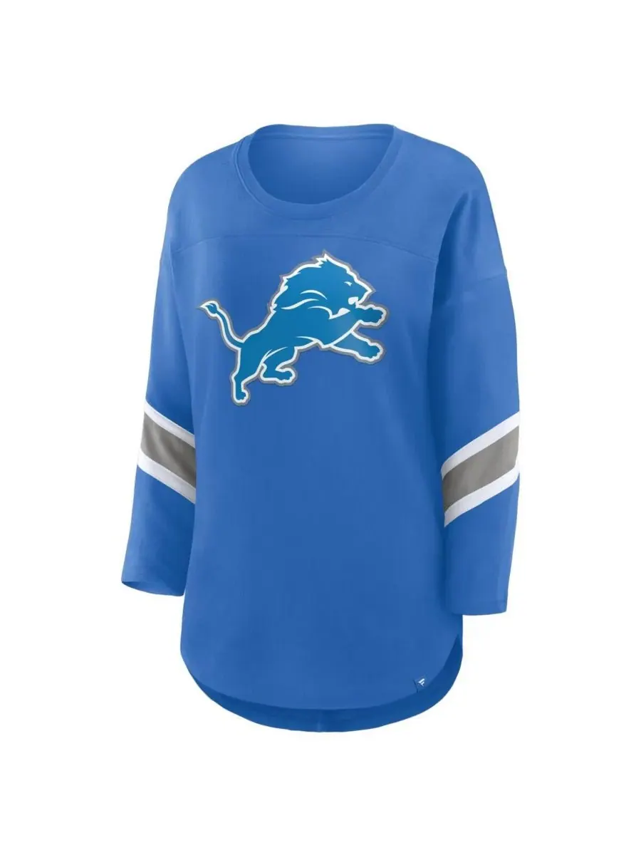 Fanatics Женская синяя футболка Detroit Lions Redzone с рукавами 3/4 — изображение 3 из 3, синий
