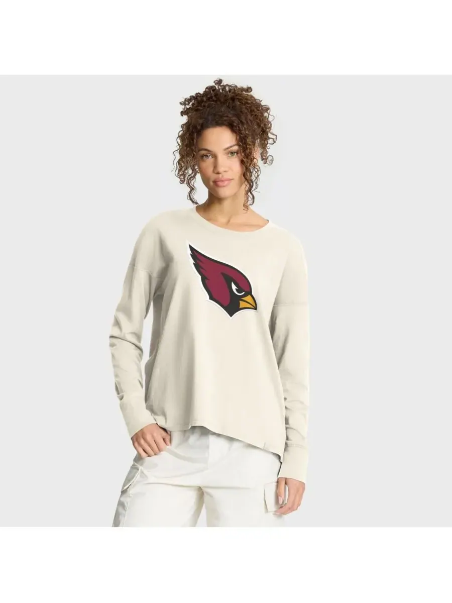 Fanatics Женская кремовая футболка с длинным рукавом Arizona Cardinals Dove Legacy — изображение 1 из 5, бежевый