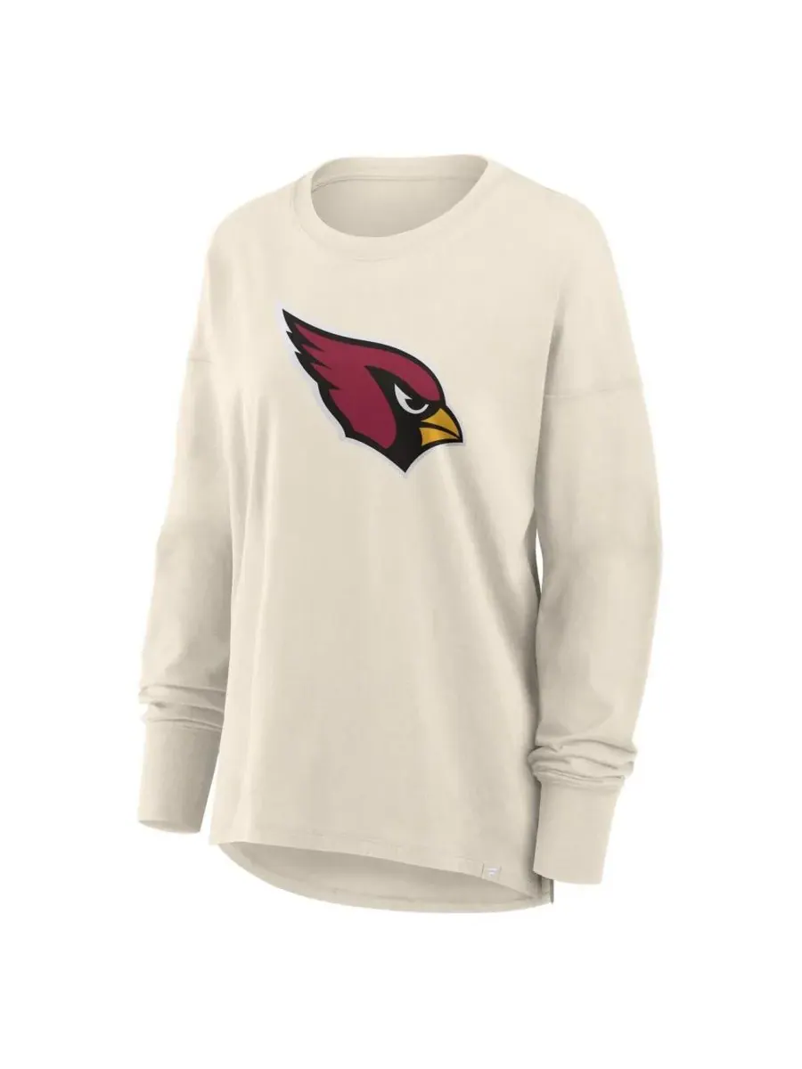 Fanatics Женская кремовая футболка с длинным рукавом Arizona Cardinals Dove Legacy — изображение 4 из 5, бежевый