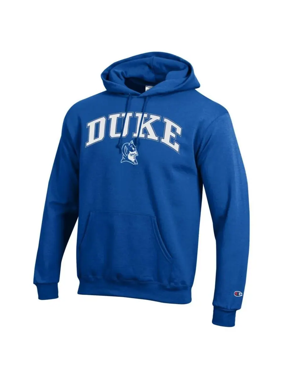 Champion Мужская толстовка с капюшоном Royal Duke Blue Devils с арочным логотипом — изображение 3 из 3, королевский