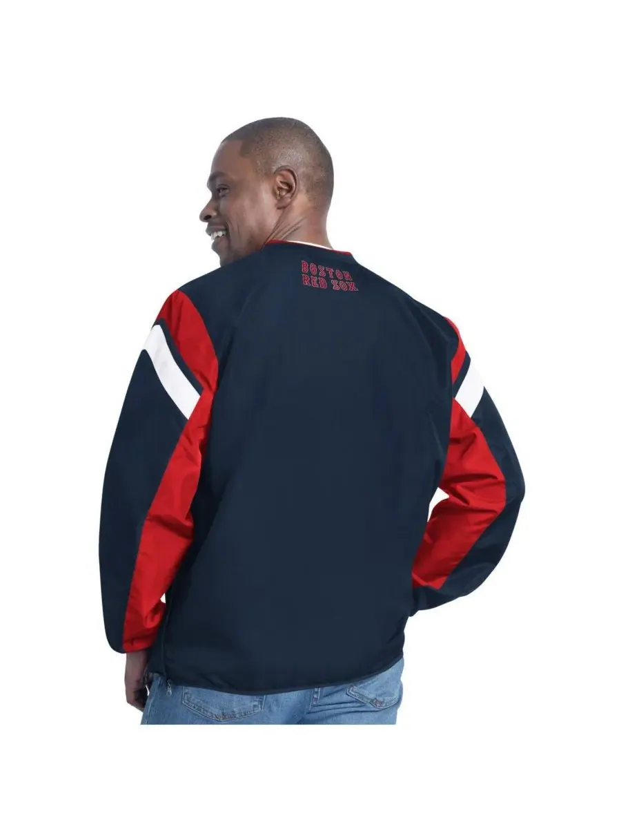 G-III Sports by Carl Banks Мужская темно-синяя толстовка с V-образным вырезом и двойной отделкой с — изображение 2 из 2
