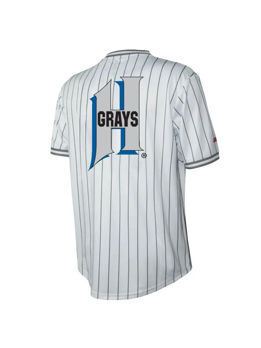Stitches Мужская белая футболка с V-образным вырезом Homestead Grays с эффектом потертости — изображение 2 из 3, белый