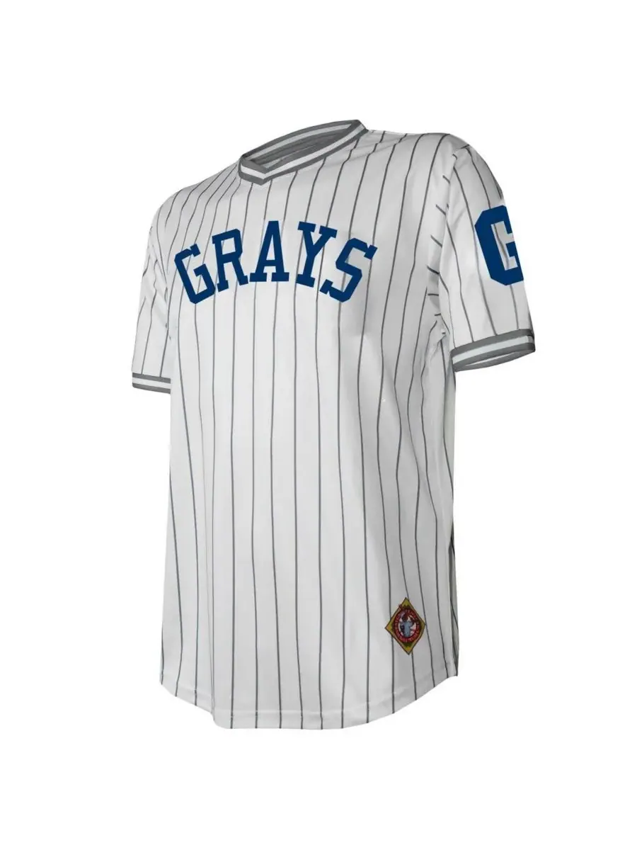 Stitches Мужская белая футболка с V-образным вырезом Homestead Grays с эффектом потертости — изображение 3 из 3, белый