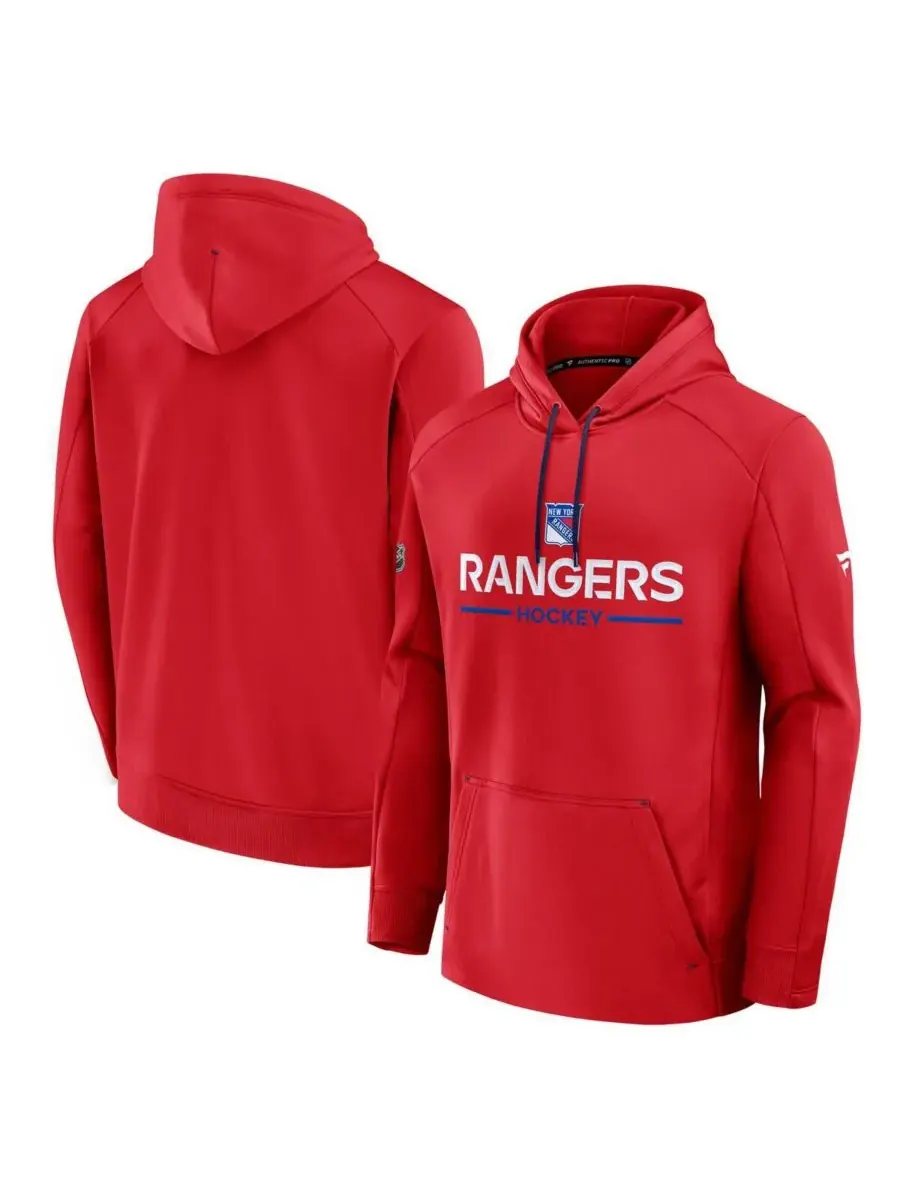 Fanatics Мужская красная толстовка New York Rangers Authentic Pro Rink — изображение 1 из 3, красный
