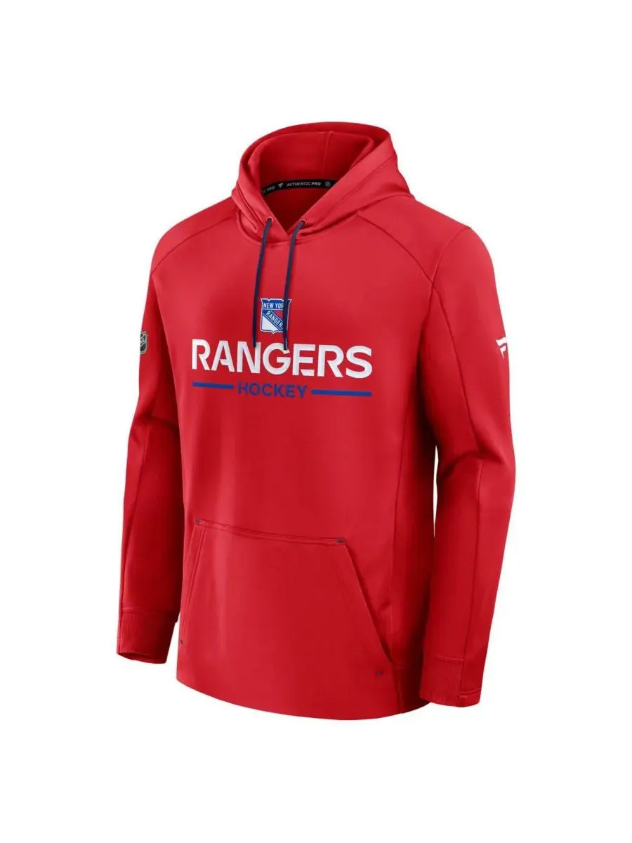 Fanatics Мужская красная толстовка New York Rangers Authentic Pro Rink — изображение 2 из 3, красный