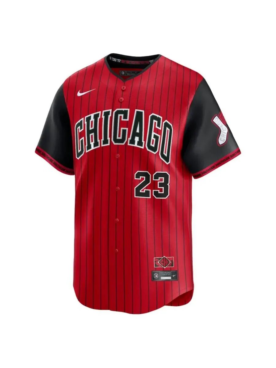 Nike Мужская футболка Эндрю Бенинтенди красно-черного цвета, Chicago White Sox, лимитированная — изображение 2 из 3