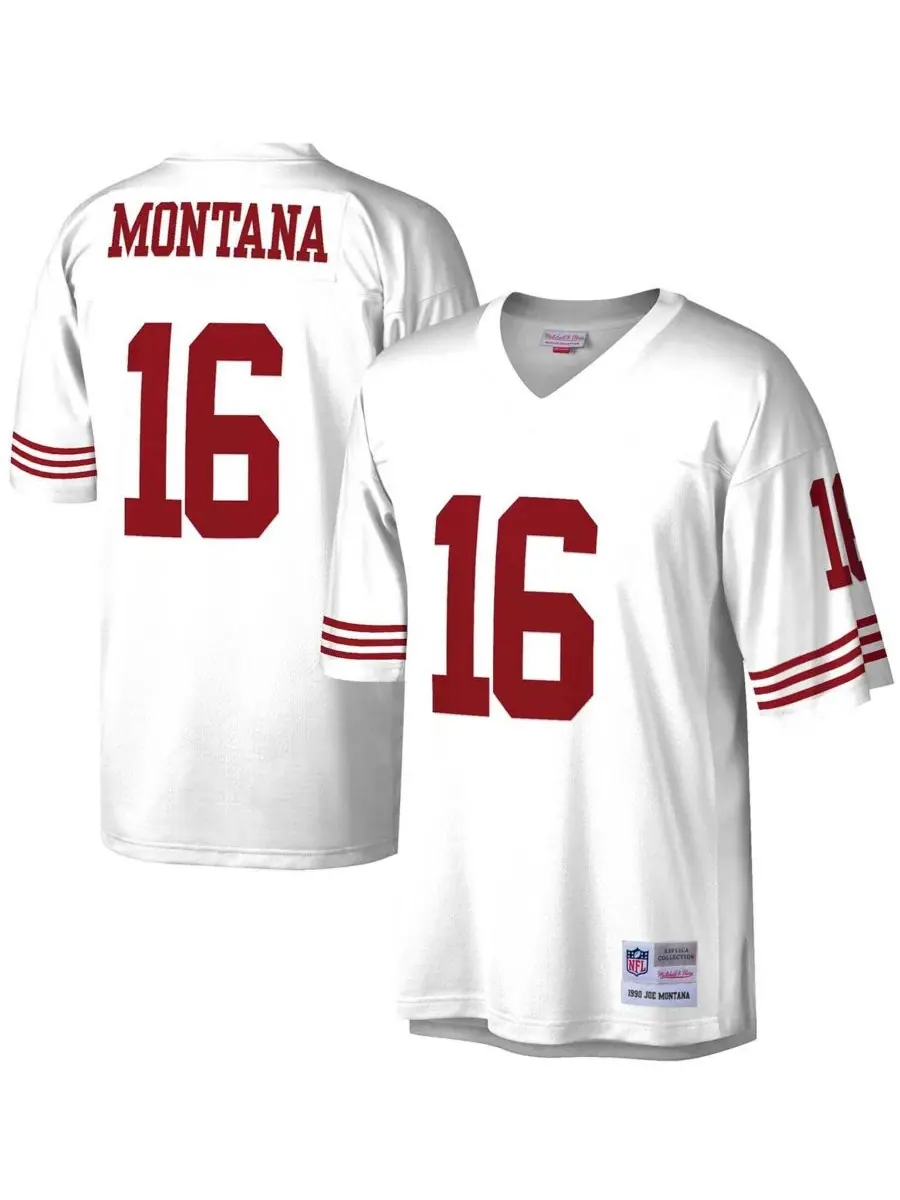 Mitchell & Ness Мужская белая реплика майки Джо Монтаны из команды San Francisco 49ers Legacy — изображение 1 из 3, белый