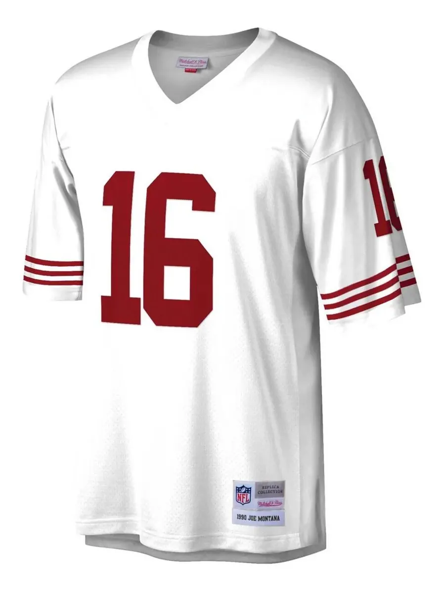 Mitchell & Ness Мужская белая реплика майки Джо Монтаны из команды San Francisco 49ers Legacy — изображение 2 из 3, белый