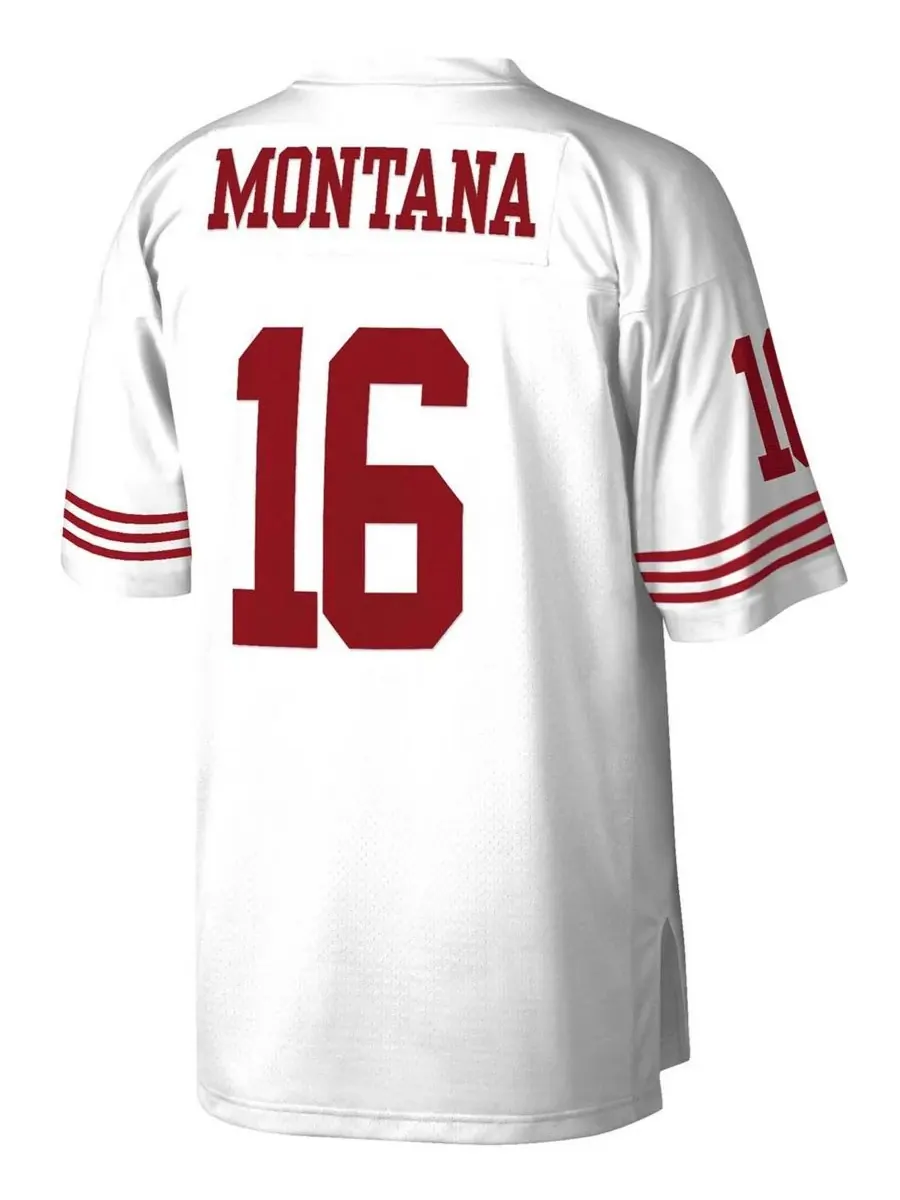 Mitchell & Ness Мужская белая реплика майки Джо Монтаны из команды San Francisco 49ers Legacy — изображение 3 из 3, белый