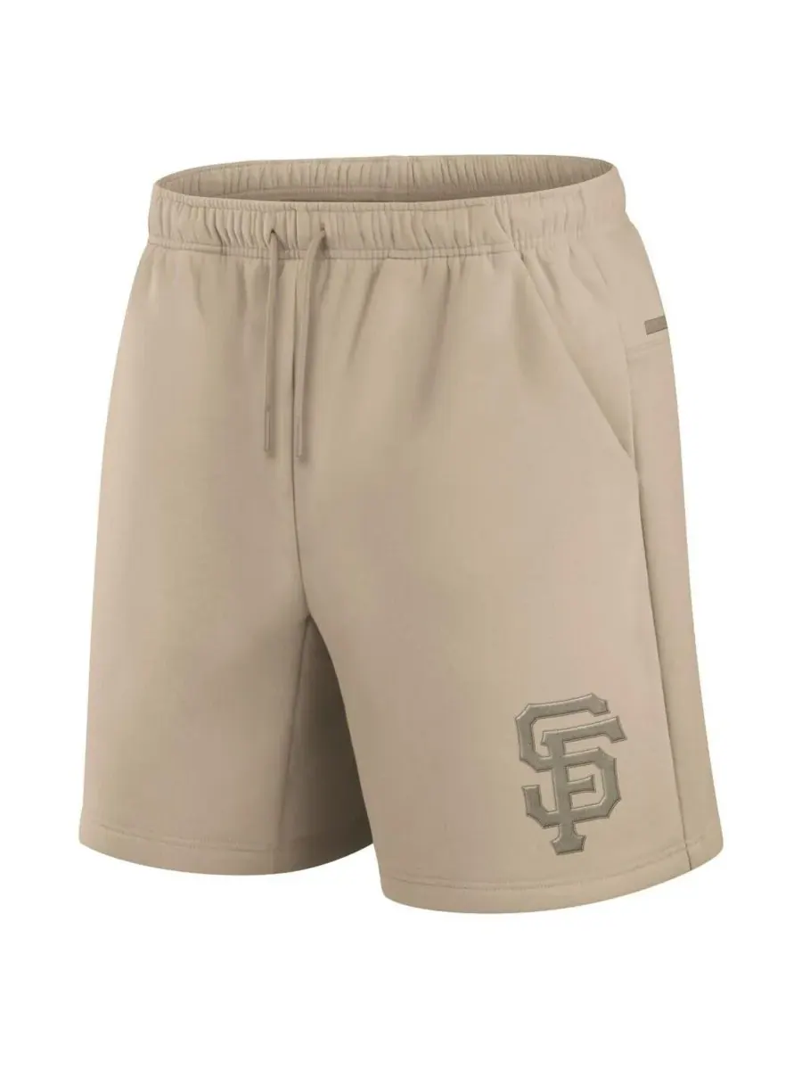 Fanatics Signature Мужские и женские шорты цвета хаки San Francisco Giants Elements из супермягкого — изображение 2 из 3