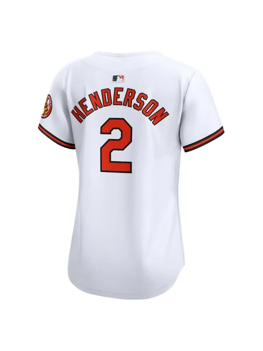 Nike Женская белая домашняя футболка игрока команды Baltimore Orioles Гуннара Хендерсона — изображение 2 из 3, белый