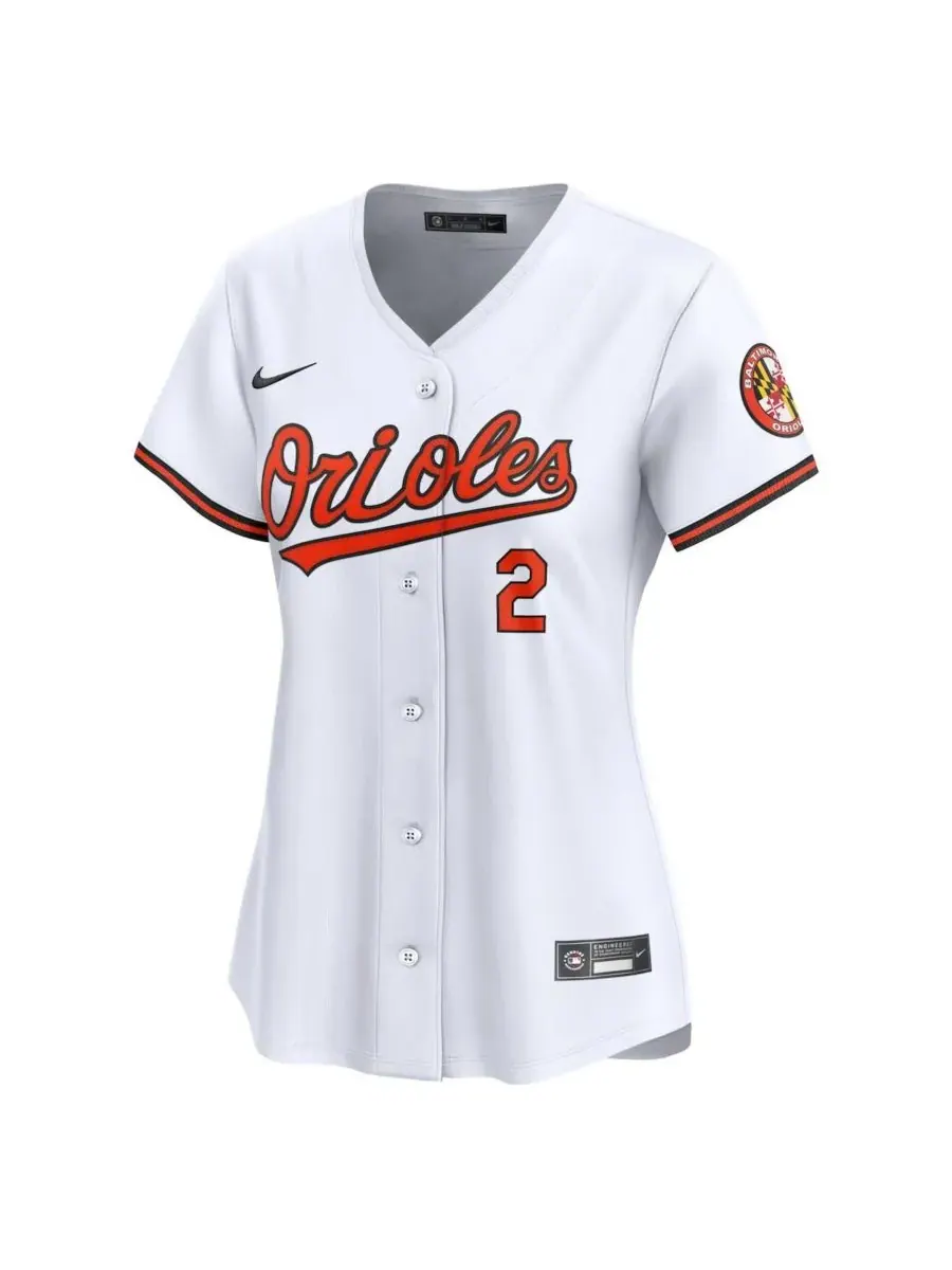 Nike Женская белая домашняя футболка игрока команды Baltimore Orioles Гуннара Хендерсона — изображение 3 из 3, белый