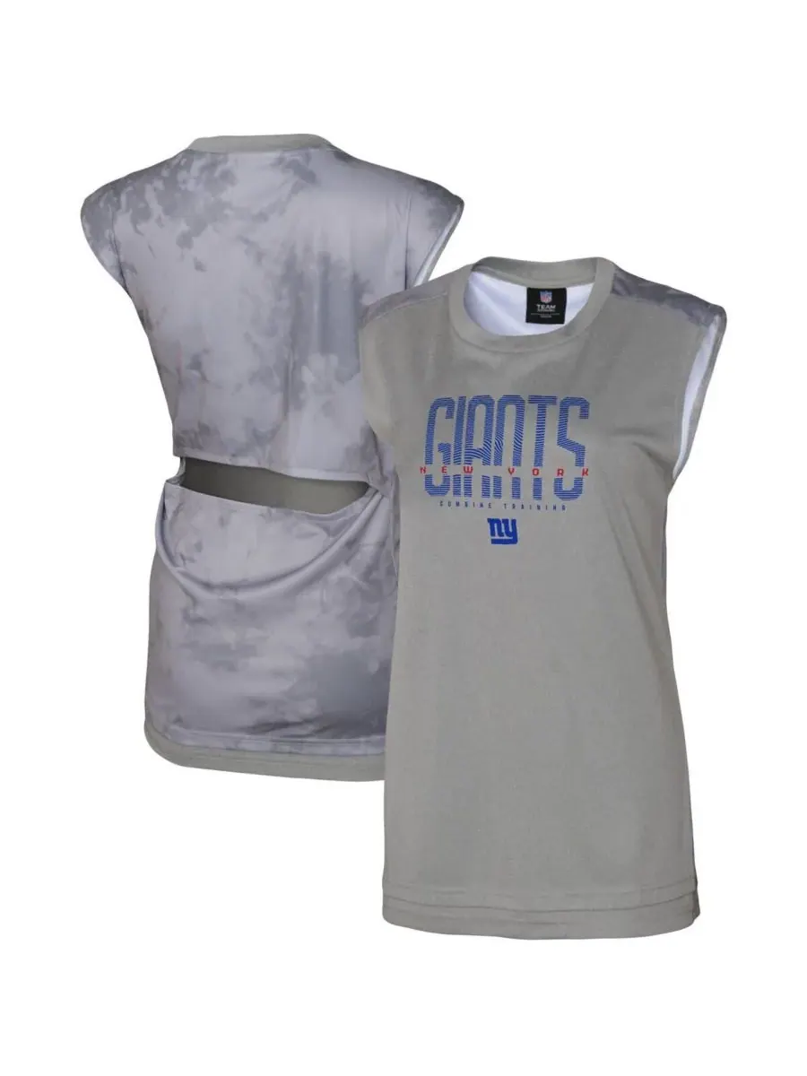 Outerstuff Женская серая майка New York Giants No Sweat Tank Top — изображение 1 из 3, серый