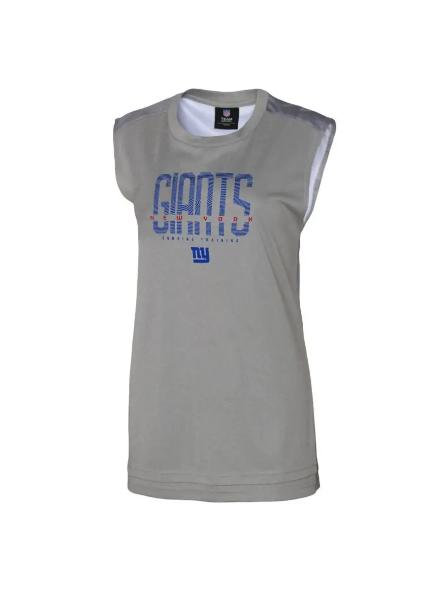 Outerstuff Женская серая майка New York Giants No Sweat Tank Top — изображение 3 из 3, серый