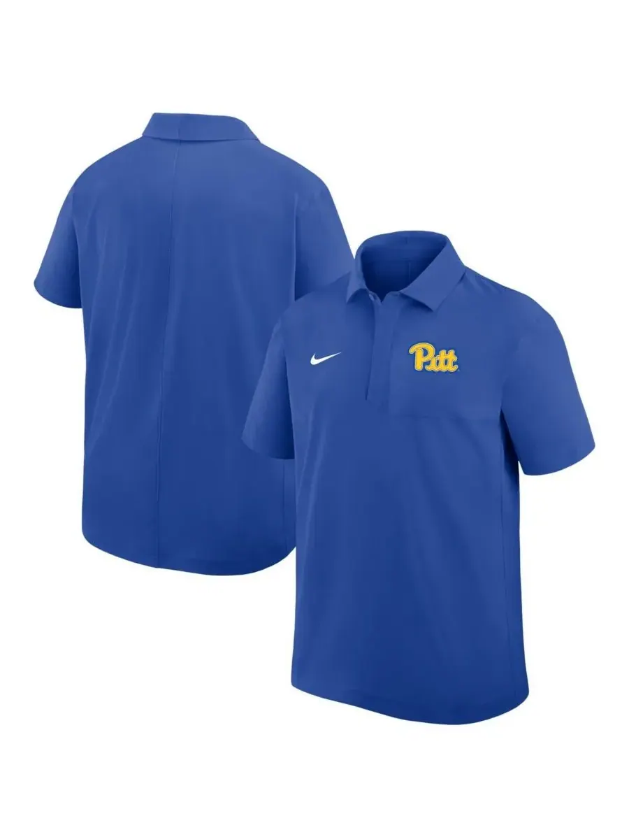 Мужская тканая рубашка-поло Royal Pitt Panthers Nike — изображение 1 из 3, королевский