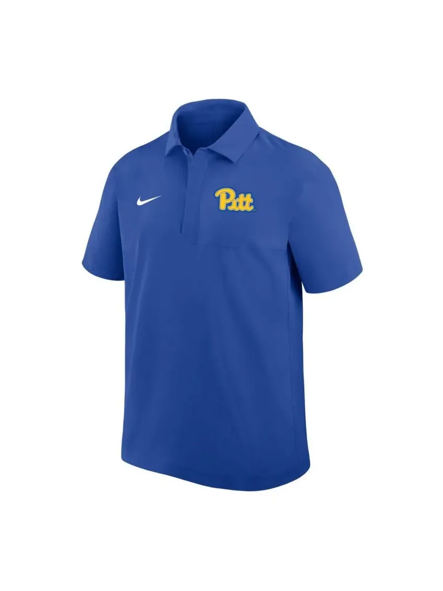 Мужская тканая рубашка-поло Royal Pitt Panthers Nike — изображение 2 из 3, королевский