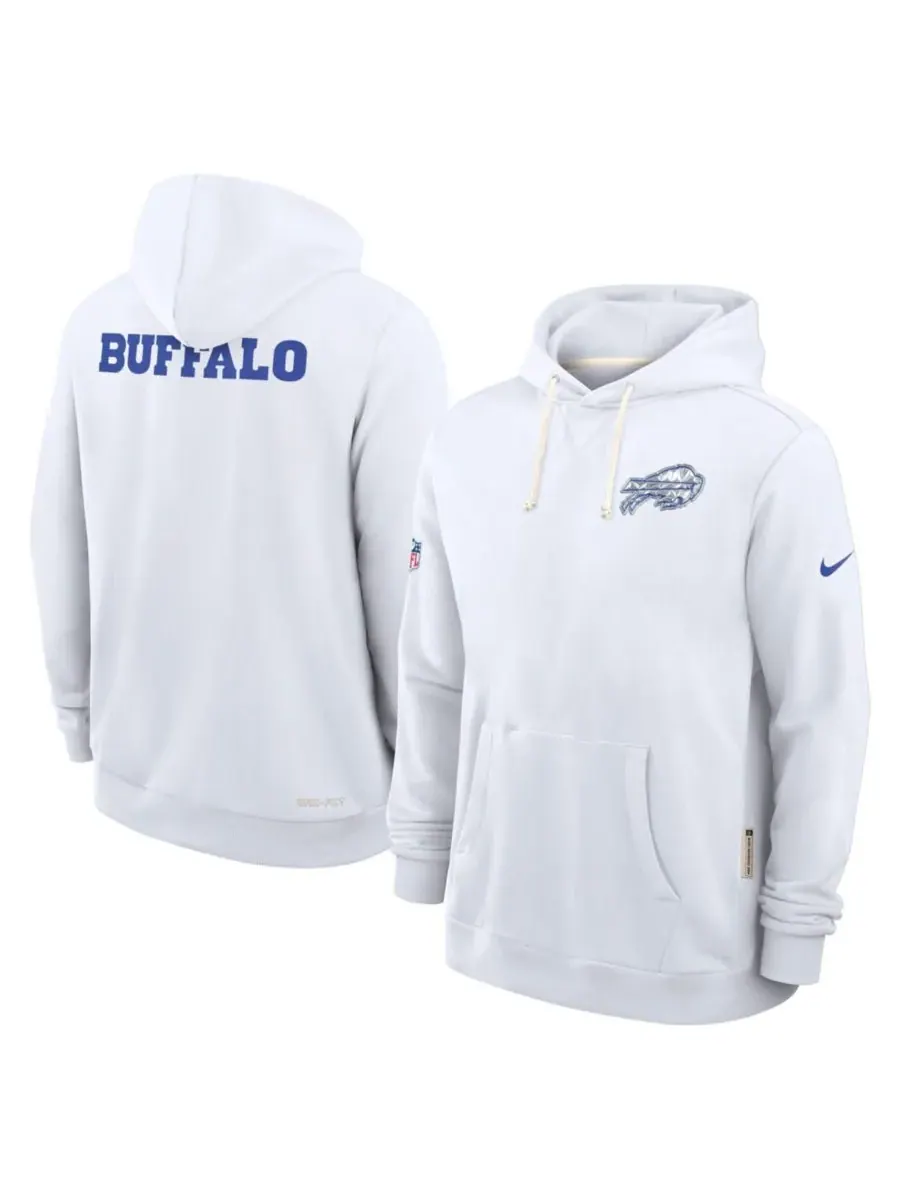 Nike Мужская белая толстовка Buffalo Bills 2025 NFL Rivalries Sideline Dri-Fit — изображение 1 из 4, белый