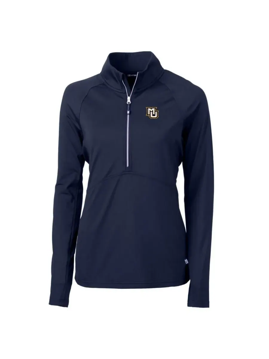 Cutter & Buck Женская темно-синяя куртка-пуловер Marquette Golden Eagles Adapt Eco Knit с — изображение 1 из 1, темно-синий