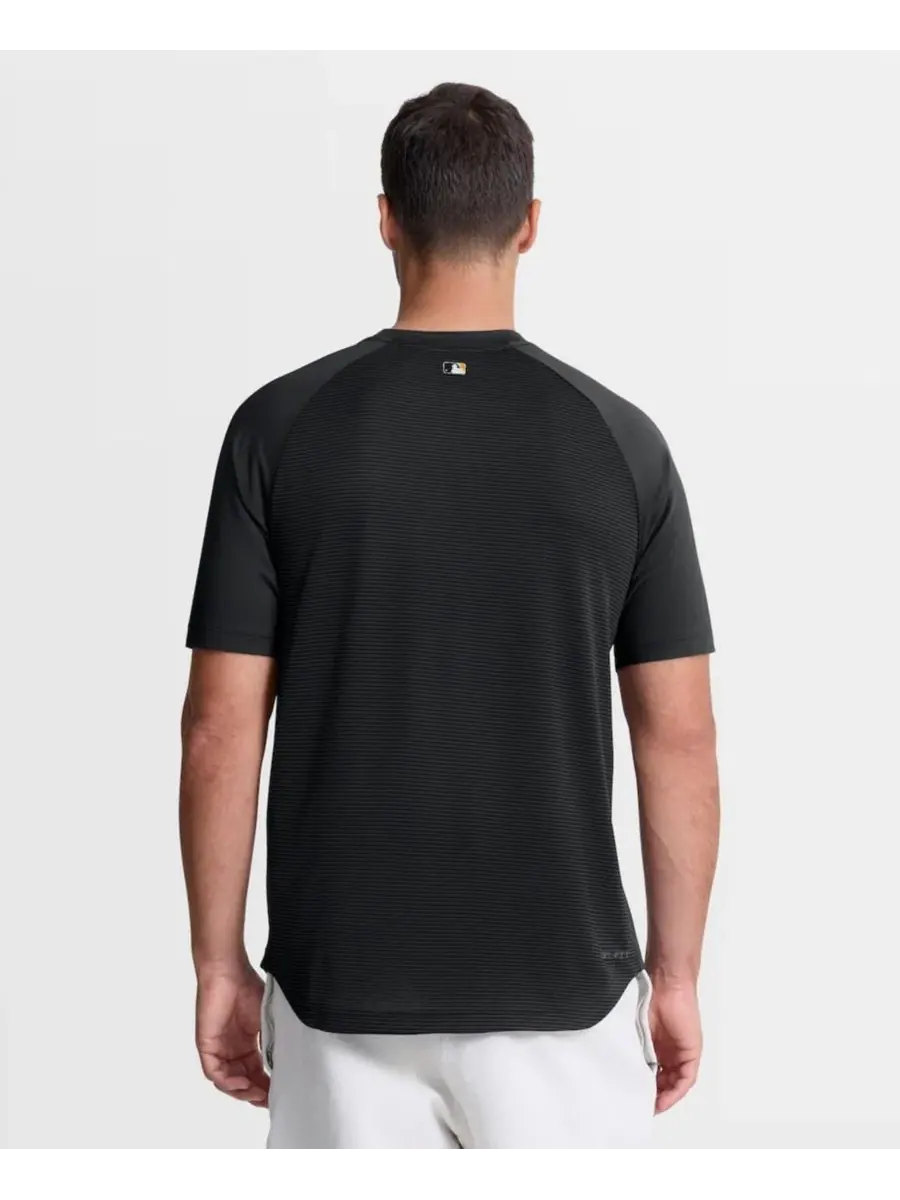 Футболка реглан Dri-FIT с логотипом Pittsburgh Pirates Nike — изображение 2 из 5, черный черный