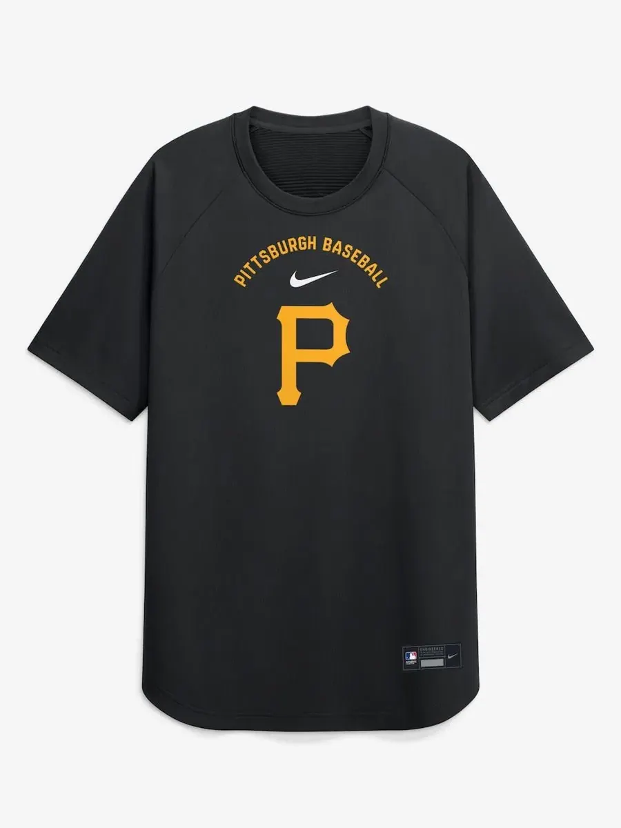 Футболка реглан Dri-FIT с логотипом Pittsburgh Pirates Nike — изображение 5 из 5, черный черный