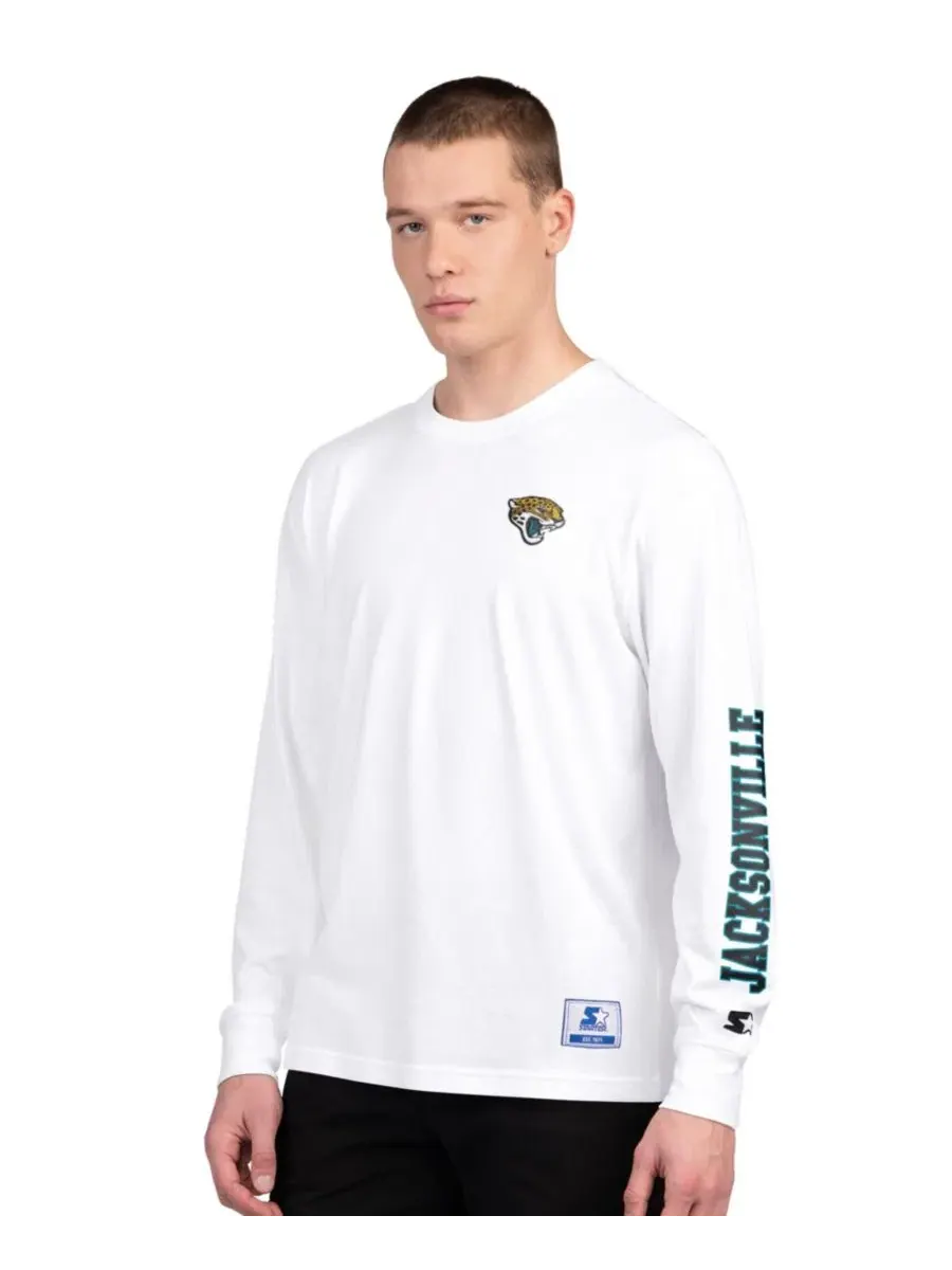 Комплект футболок с длинным рукавом и без рукавов Jacksonville Jaguars Starter — изображение 3 из 7, черный белый