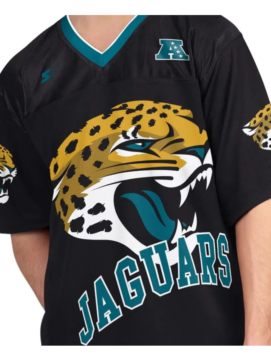 Комплект футболок с длинным рукавом и без рукавов Jacksonville Jaguars Starter — изображение 6 из 7, черный белый